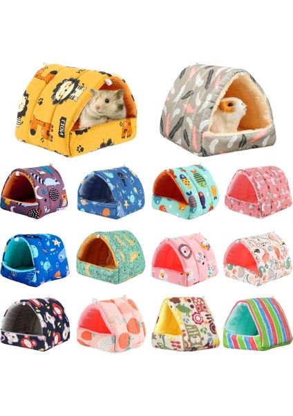 No.12 Tarzı M Beden Sevimli Karikatür Tavşan Sincap Mini Kafes Kobay Yuva Küçük Hayvan Fareler Sıçan Pet Uyku Yatağı Hamster Evi Kış Sıcak Yumuşak Mat (Yurt Dışından) modelleri