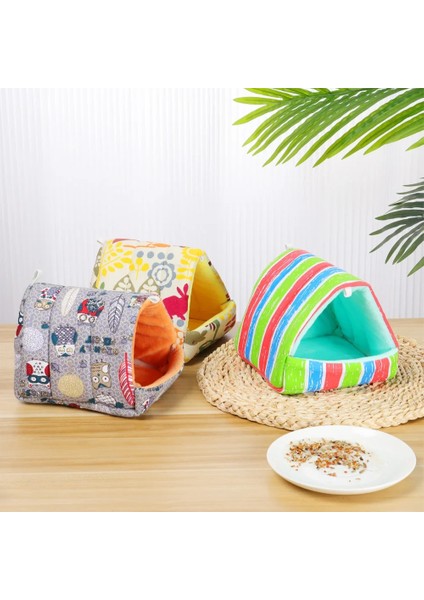 No.12 Tarzı M Beden Sevimli Karikatür Tavşan Sincap Mini Kafes Kobay Yuva Küçük Hayvan Fareler Sıçan Pet Uyku Yatağı Hamster Evi Kış Sıcak Yumuşak Mat (Yurt Dışından) indirimleri