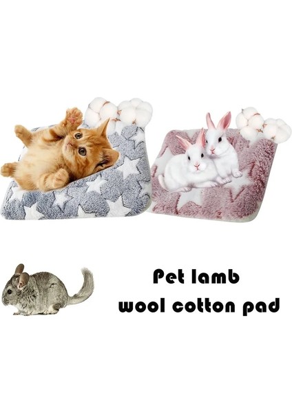 100 Adet Pamuk Top Tarzı Yumuşak Polar Hamster Mat Küçük Hayvanlar Kedi Sıçanlar Için Yatak Pet Tavşan Sıcak Battaniye Kobay Uyku Yatağı Hamster Aksesuarları (Yurt Dışından) fırsatları