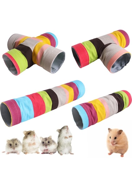 No.1 Tarzı Mini Hamster Kobay Tünel Oyuncak Evcil Hayvan Kafesleri Kirpi Tüpü Lla Ev Mağarası Küçük Hayvanlar Evcil Hayvan Ürünleri Sıçan Fare Komik Oyuncak (Yurt Dışından)