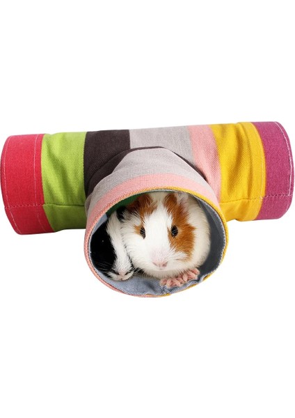 No.1 Tarzı Mini Hamster Kobay Tünel Oyuncak Evcil Hayvan Kafesleri Kirpi Tüpü Lla Ev Mağarası Küçük Hayvanlar Evcil Hayvan Ürünleri Sıçan Fare Komik Oyuncak (Yurt Dışından)