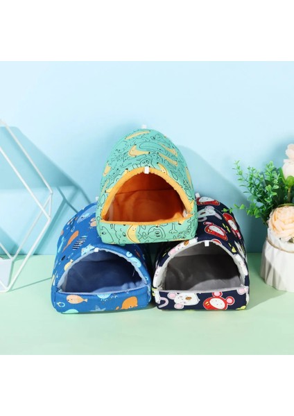No.12 Tarzı L Beden Sevimli Karikatür Tavşan Sincap Mini Kafes Kobay Yuva Küçük Hayvan Fareler Sıçan Pet Uyku Yatağı Hamster Evi Kış Sıcak Yumuşak Mat (Yurt Dışından) fırsatları