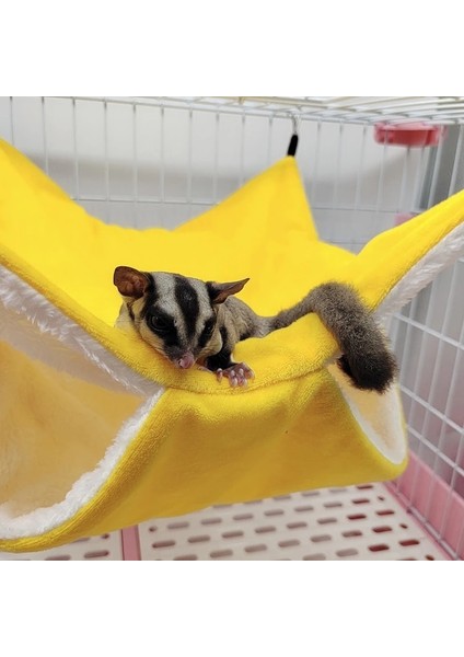 B-Bl-S Stili Peluş Hamster Hamak Sincap Gelincik Tavşan Pet Yatak Çift Katmanlı Kalınlaşmak Sıcak Uyku Tulumu Yuva Asılı Kafes Ev S (Yurt Dışından) fiyatları