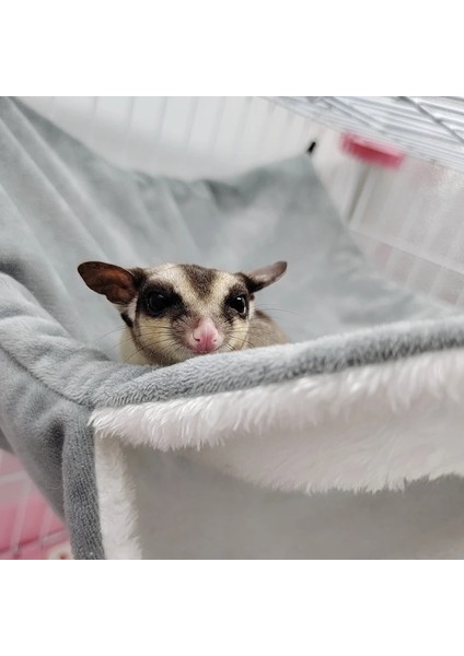 B-Bl-S Stili Peluş Hamster Hamak Sincap Gelincik Tavşan Pet Yatak Çift Katmanlı Kalınlaşmak Sıcak Uyku Tulumu Yuva Asılı Kafes Ev S (Yurt Dışından) fırsatları