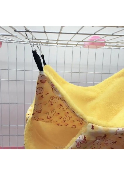 B-Bl-S Stili Peluş Hamster Hamak Sincap Gelincik Tavşan Pet Yatak Çift Katmanlı Kalınlaşmak Sıcak Uyku Tulumu Yuva Asılı Kafes Ev S (Yurt Dışından) indirimleri