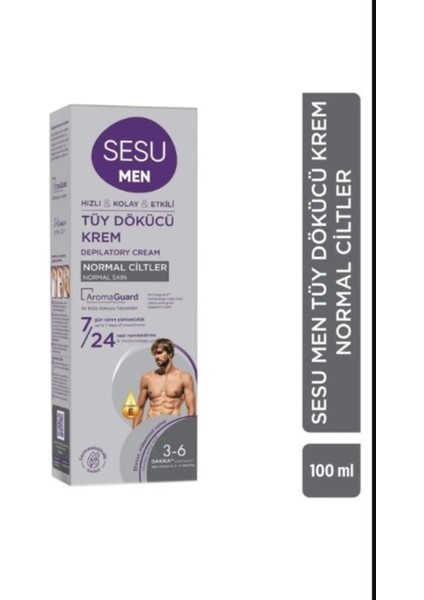 Erkekler Için Tüy Dökücü Krem Normal Ciltler 100 ml