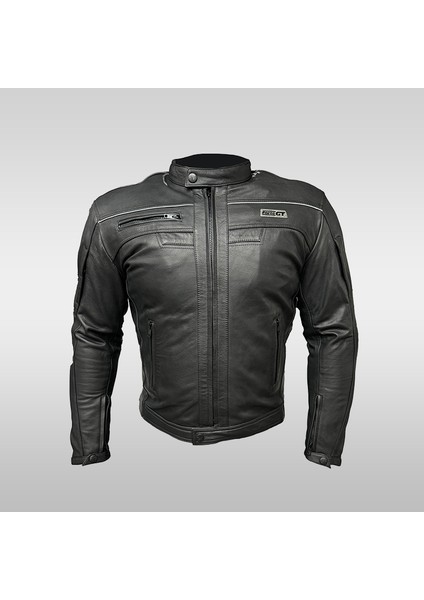 Gt 2002000 Deri Motorcu Montu CE Sertifikalı Korumalarla Güvenli Sürüş İçin