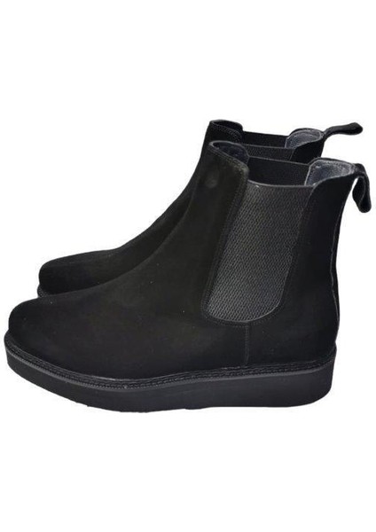 Boy Uzatan Bot Siyah Süet modelleri