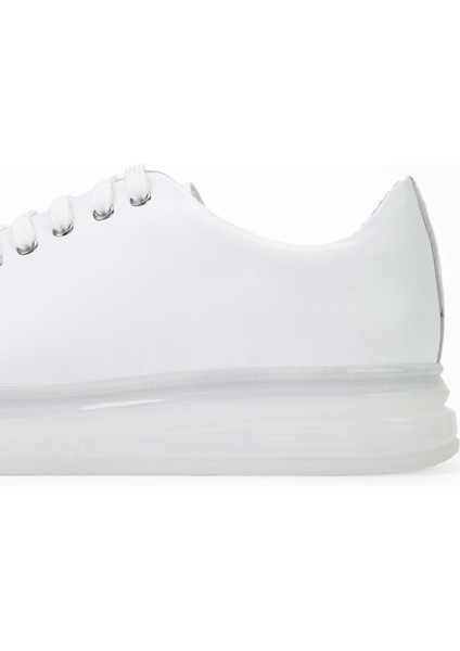 Erkek Deri Beyaz Sneakers & Spor Ayakkabı 698 1089-5 Erk Ayk SK23/24 Beyaz fırsatları