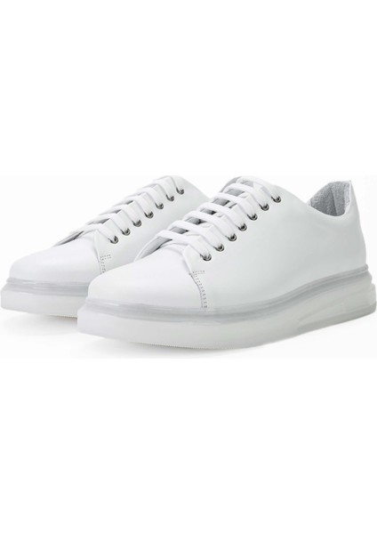Erkek Deri Beyaz Sneakers & Spor Ayakkabı 698 1089-5 Erk Ayk SK23/24 Beyaz indirimleri