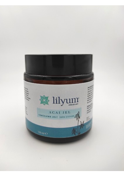 Lilyum Etik Bakım Acai Yüz Temizleme Jeli - Kuru Ciltler -100ML