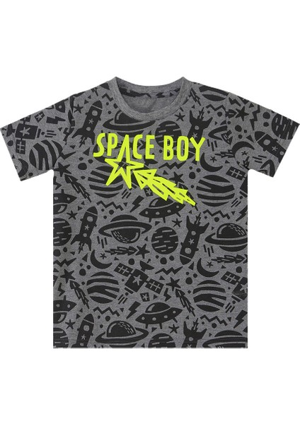 Uzay Roket Erkek Çocuk T-Shirt Şort Takım