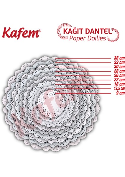 Dantel Kağıt 38 cm 100 Lü x 24 Paket