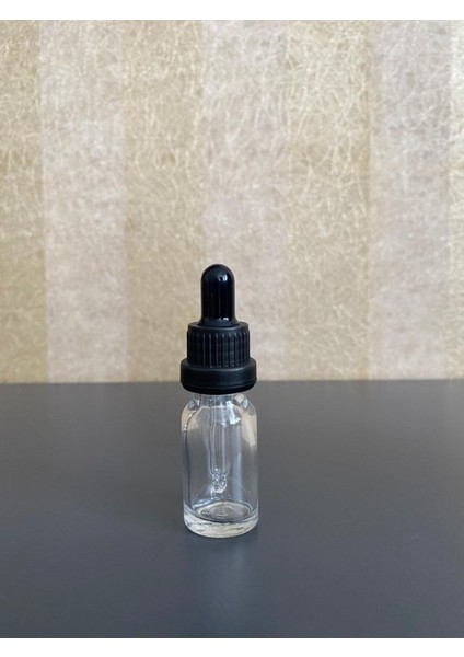 10 ml Şeffaf Cam Şişe Damlalıklı 24 Adet