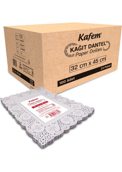 Dantel Kağıt 32 x 45 cm 100 Lü x 24 Paket