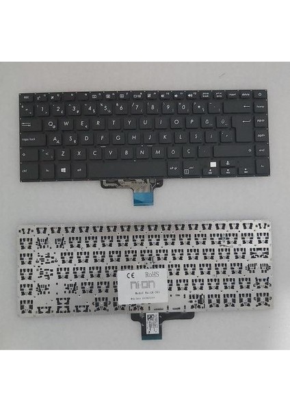 Asus Vivobook S15 S510U S510UA Notebook Klavyesi Tr