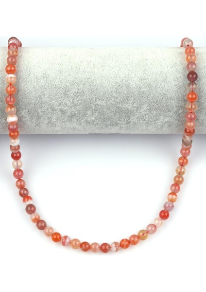 Karnelyan Akik Doğal Taş Dizi 6 mm Küre Kesim fiyatları