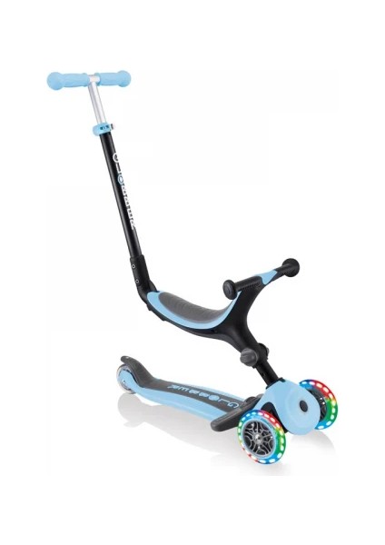 Go Up Foldable Plus Işıklı Scooter - Pastel Mavi