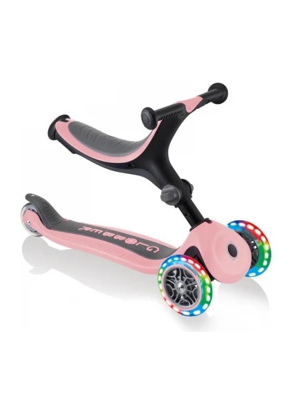 Go Up Foldable Plus Işıklı Scooter - Pastel Pembe