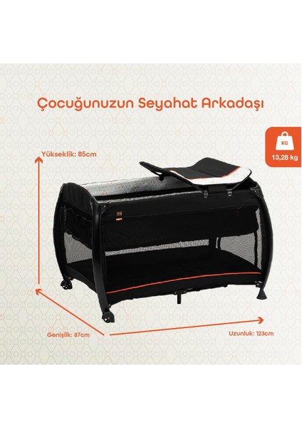 Joy Oyun Parkı & Seyahat Yatağı - Charcoal