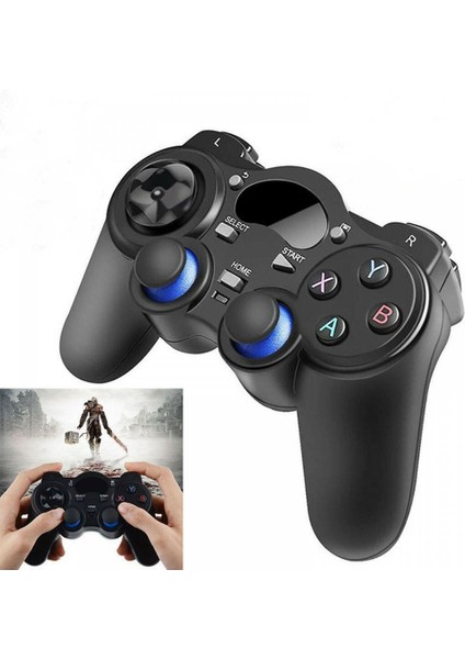 2.4ghz Android Telefon Tablet Tv USB Kablosuz Joystick Oyun Denetleyici Kolu Gamepad Pc Tv Box Ps3