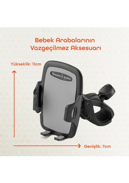 Bebek Arabası Telefon Tutucu
