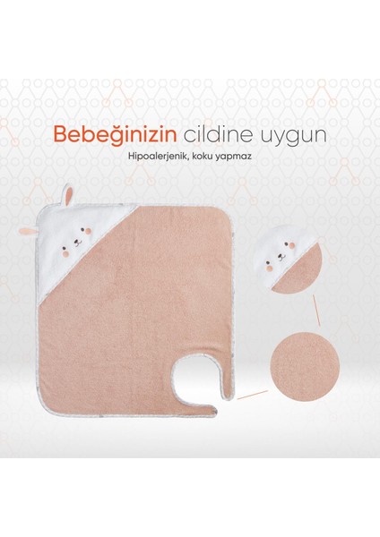 Hero Kahraman Başlıklı Kundak Bebek Havlusu Bunny