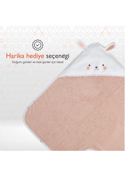 Hero Kahraman Başlıklı Kundak Bebek Havlusu Bunny