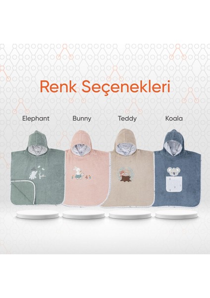 Hero Kahraman Kapüşonlu Havlu Bebek Çocuk Pançosu Teddy