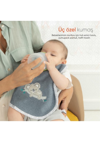 Hero 3'lü Yenidoğan Bebek Önlük Seti Bunny