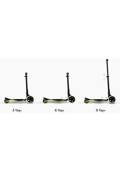 Xtend 3 Aşamalı Büyüyebilen Çocuk Scooterı (3-12 Yaş) - Lime