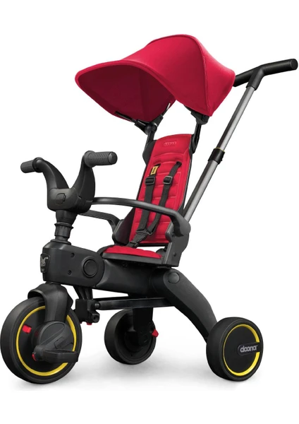 Liki Trike Tek Parça Katlanır 3 Tekerlekli Bebek Bisikleti S1 - Flame Red