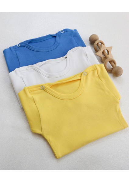 Kız-Erkek () 3'lü Paket Bebek Pamuklu Uzun Kollu Basic Cıtcıtli Body-Zıbın modelleri