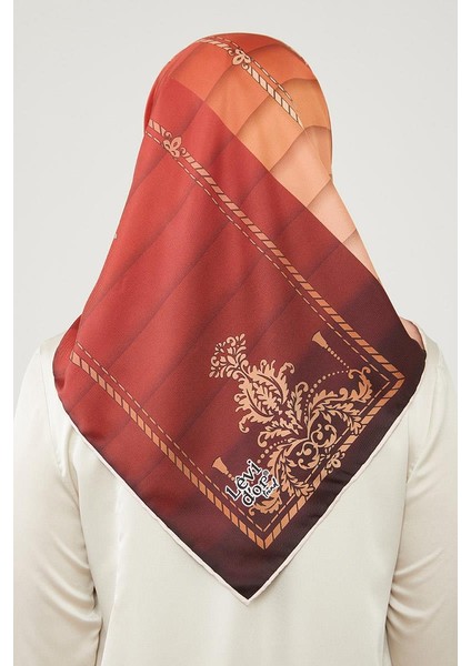 Kırmızı Renk Geçişli Trend Twill Eşarp fırsatları