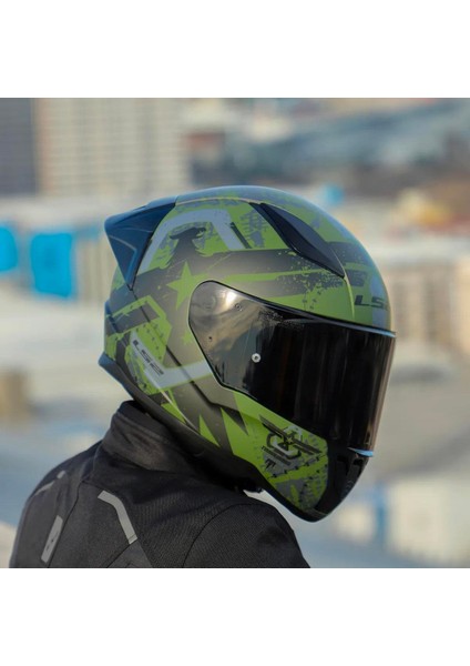 Rapid 2 Thunder Birs Race Full Face Motosiklet Kaskı Yarış Spoiler + Şeffaf + Siyah Vizörlü indirimleri