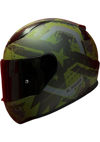 Rapid 2 Thunder Birs Full Face Motosiklet Kaskı Şeffaf + Siyah Vizörlü