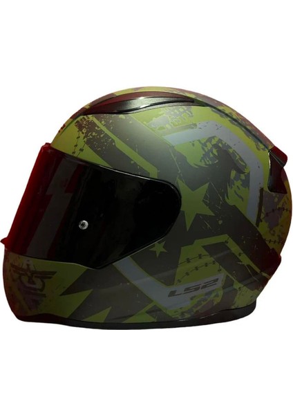 Rapid 2 Thunder Birs Full Face Motosiklet Kaskı Şeffaf + Siyah Vizörlü