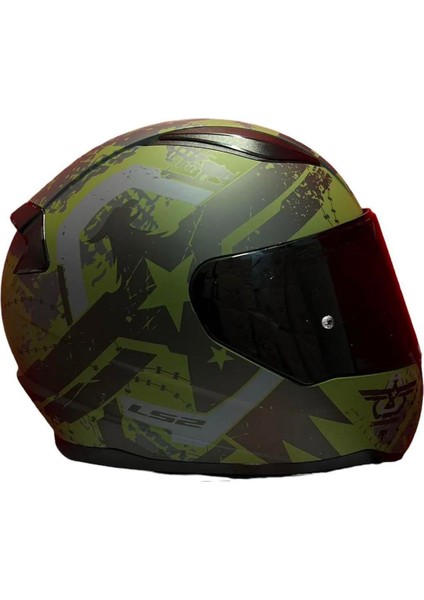 Rapid 2 Thunder Birs Full Face Motosiklet Kaskı Şeffaf + Siyah Vizörlü