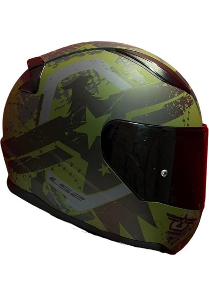 Rapid 2 Thunder Birs Full Face Motosiklet Kaskı Şeffaf + Siyah Vizörlü