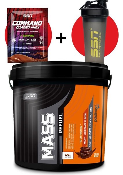 SSN Sports Style Nutrition Ssn Mass Refuel 5 kg Sütlü Çikolata