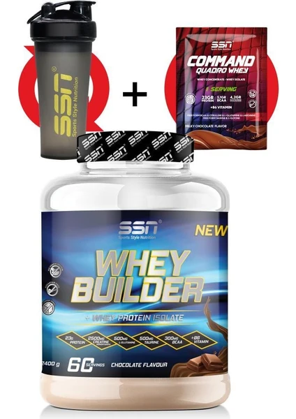 SSN Sports Style Nutrition Whey Builder 2400 Gr Çikolata