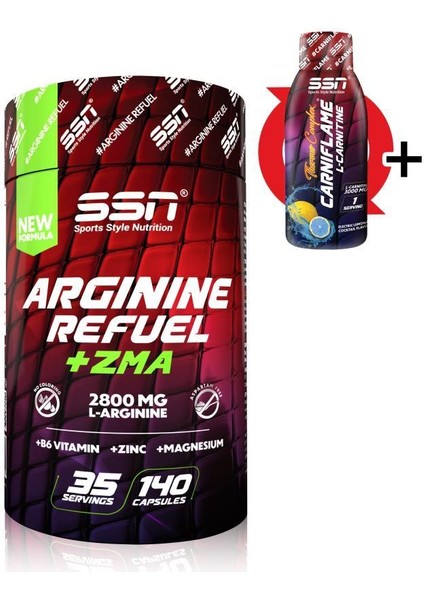 Arginine Refuel + Zma Kapsül Amino Asit