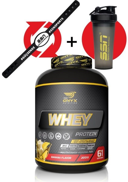 %100 Whey Protein Muz Aromalı 2013 gr