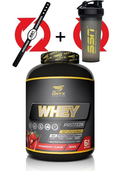 %100 Whey Protein Çilek Aromalı 2013 gr