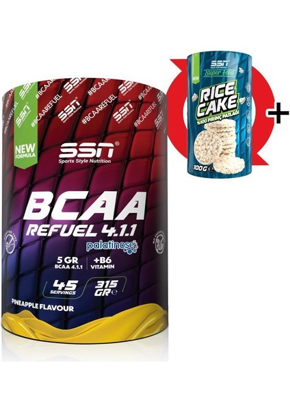 Ssn Bcaa Refuel 4.1.1.+Palatinose™ 315 G Ananas