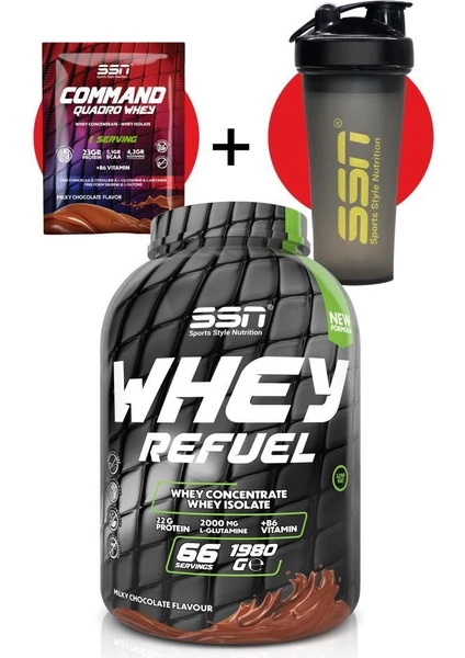 SSN Sports Style Nutrition Ssn  Whey Refuel Protein Tozu 1980 Gr Çikolatalı