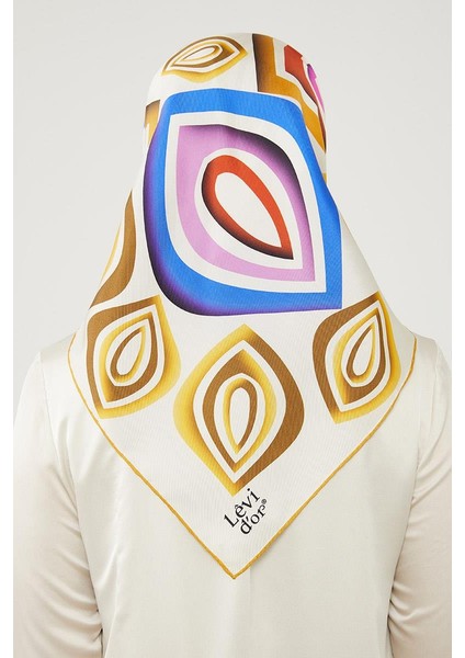 Gold Damla Desen Saf İpek Eşarp fırsatları