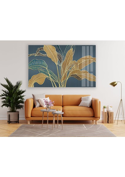 Altın Çiçek Cam Duvar Tablosu fiyatları