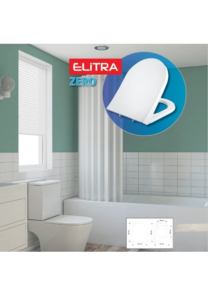 Elitra Zero Klozet Kapağı