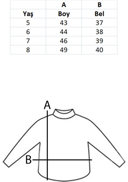 Kız Çocuk Oversize Tişört 5-8 Yaş Genç Kız Baskılı